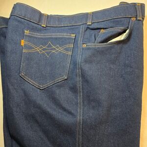 VTG Levis for Men 80s 90 Jeans Sz 48x32 Blue Denim Boot Cut With Skosh More Room